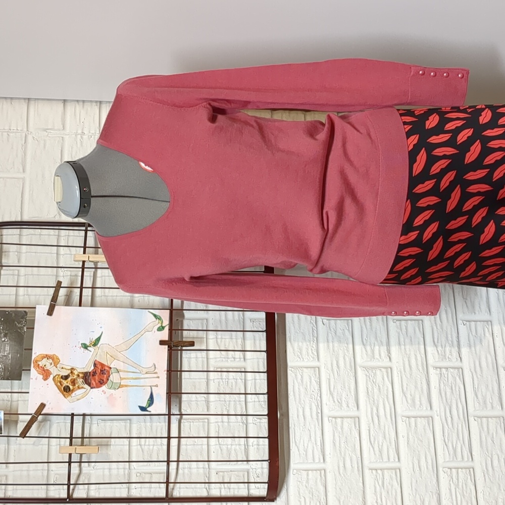 Talbots XS merino scoop neck sweater